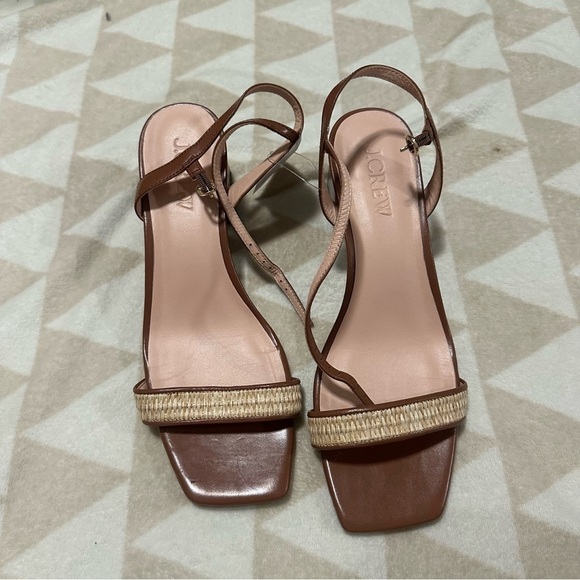 J crew Layne ankle-strap heels in raffia - Picture 2 of 6